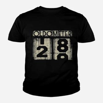 Oldometer 29 Years 29Th Birthday Distressed Cool Youth T-shirt - Monsterry AU
