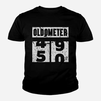 Oldometer 50Th Birthday Youth T-shirt | Crazezy AU