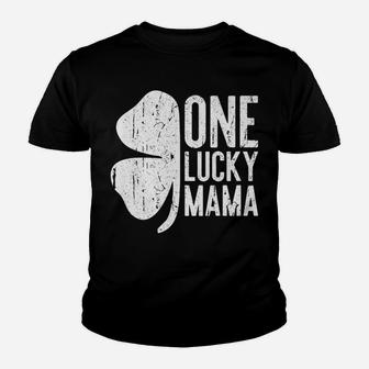 One Lucky Mama Vintage St Patrick Day Gift Youth T-shirt | Crazezy
