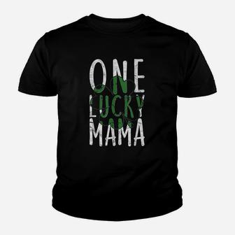 One Lucky Mama Youth T-shirt | Crazezy