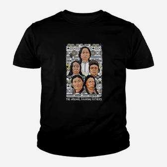 Original Founding Fathers Native American Indian Tribe Pride Youth T-shirt | Crazezy