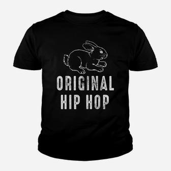 Original Hip Hop Bunny Easter Day Vintage Youth T-shirt | Crazezy