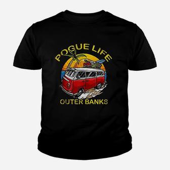 Outer Banks Pogue Life Outer Banks Surf Van Obx Fun Beach Youth T-shirt | Crazezy