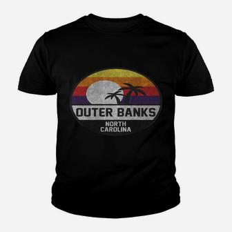 Outer Banks Retro Sunset Vintage Hoodie Youth T-shirt | Crazezy