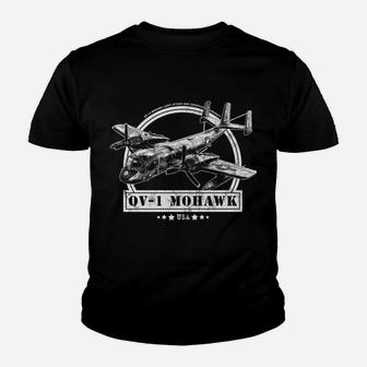 Ov-1 Mohawk Aircraft Youth T-shirt | Crazezy DE