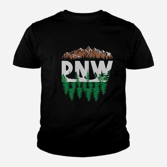 Pacific Northwest Mountain Youth T-shirt | Crazezy UK