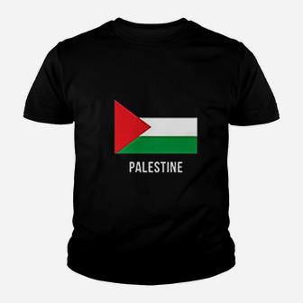 Palestine Flag Youth T-shirt | Crazezy