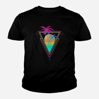 Palm Trees Sunset Beach Youth T-shirt | Crazezy