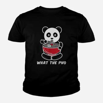 Panda What The Pho Ramen Noodles Youth T-shirt | Crazezy CA