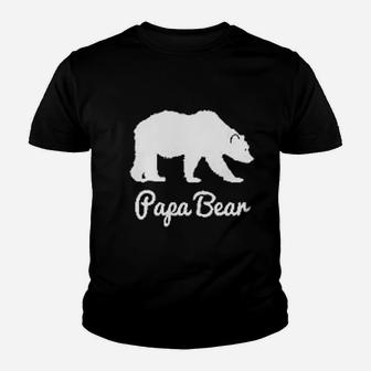 Papa Bear Youth T-shirt | Crazezy UK