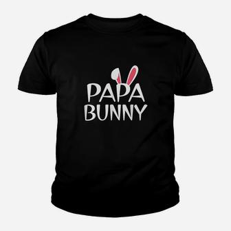 Papa Bunny Family Rabbit Matching Couple Daddy Easter Youth T-shirt | Crazezy UK