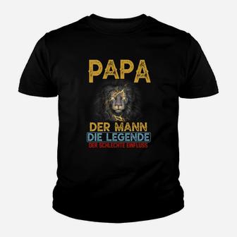 Papa Der Mann Die Legende Kinder T-Shirt - Seseable