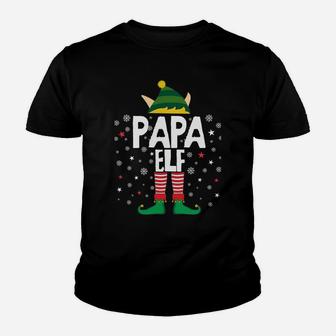 Papa Elf Funny Christmas Gifts For Dad Matching Pajama Party Sweatshirt Youth T-shirt | Crazezy CA