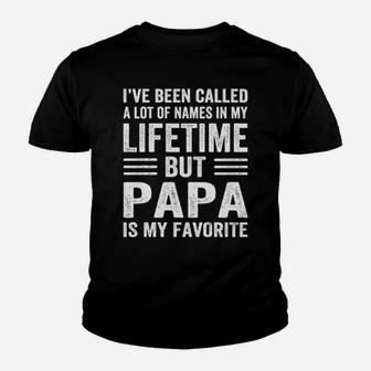 Papa Is My Favorite Youth T-shirt - Monsterry DE