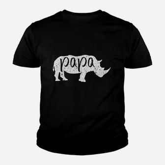 Papa Rhino Rhino Lovers Youth T-shirt | Crazezy
