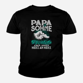 Papa  Sohne Nicht Immer Auge In Auge Kinder T-Shirt - Seseable
