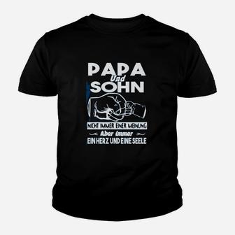 Papa und Sohn Herz und Seele Kinder Tshirt, Nashorn Design - Seseable