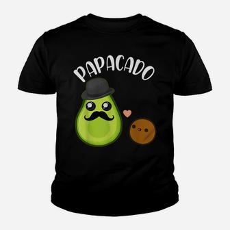 Papacado Papa Avocado Lover Funny Matching Dad Father's Day Youth T-shirt | Crazezy DE