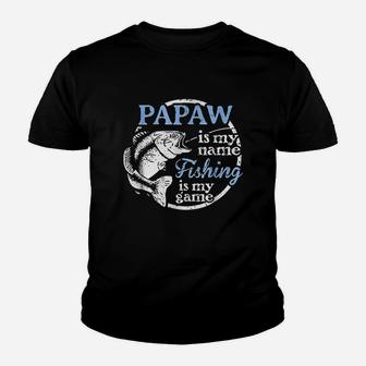 Papaw Fishing Fathers Day Gift From Son Youth T-shirt | Crazezy AU