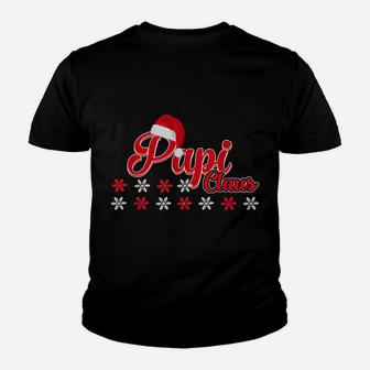 Papi Claus Matching Family Christmas Pajamas Gifts Youth T-shirt | Crazezy