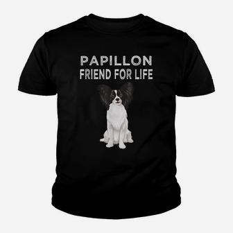 Papillon Friend For Life Dog Friendship Youth T-shirt | Crazezy