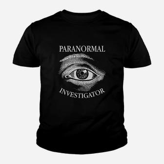 Paranormal Investigator All Seeing Eye Ghost Hunter Youth T-shirt | Crazezy DE