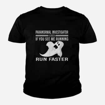 Paranormal Investigator Ghost Hunting Youth T-shirt | Crazezy