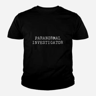 Paranormal Investigator Youth T-shirt | Crazezy