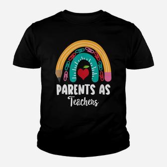 Parents As Teachers, Funny Boho Rainbow For Teachers Youth T-shirt | Crazezy DE