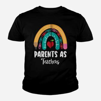 Parents As Teachers, Funny Boho Rainbow For Teachers Zip Hoodie Youth T-shirt | Crazezy AU