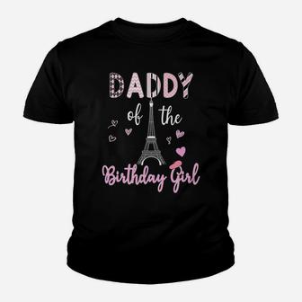 Paris Birthday Theme Party Matching Family Eiffel Tower Youth T-shirt | Crazezy