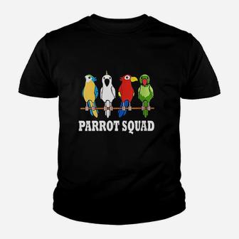 Parrot Squad Cute Team Parrot Bird Youth T-shirt | Crazezy AU