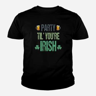 Party Til Youre Irish Youth T-shirt - Monsterry