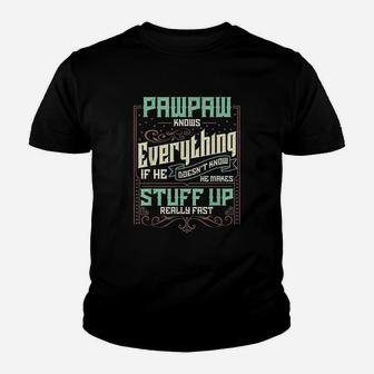 Pawpaw Knows Everything Youth T-shirt - Thegiftio UK