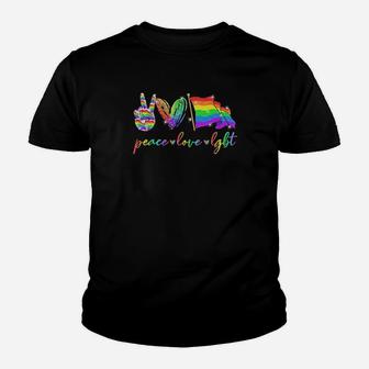 Peace Love Lgbt Youth T-shirt - Monsterry