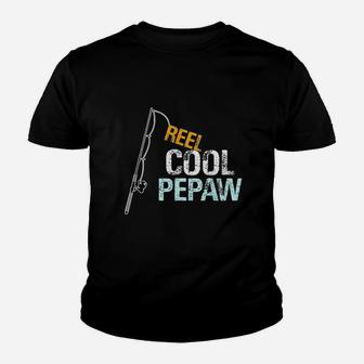 Pepaw Gift From Granddaughter Grandson Reel Cool Pepaw Youth T-shirt | Crazezy