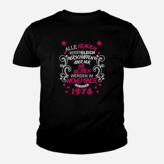 Personalisiertes Geburtstags-Kinder Tshirt November-Jahrgang 1976 - Seseable