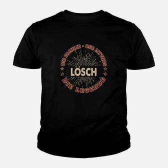 Personalisiertes Kinder Tshirt LÖSCH - Die Legende, Vintage-Design - Seseable