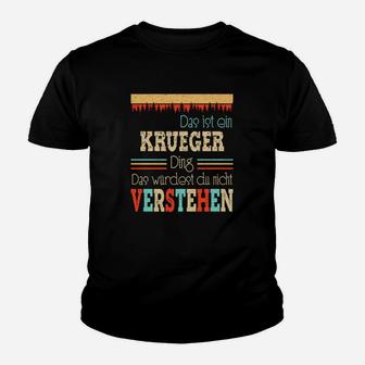 Personalisiertes KRUGER Ding Kinder Tshirt, Unikat für Fans - Seseable