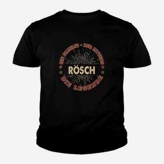 Personalisiertes Vintage Geburtsjahr Kinder Tshirt ROSCH – Die Legende”, Retro Look - Seseable