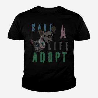 Pet Lover Save A Life Adopt Cat Dog Gift Mom Dad Youth T-shirt | Crazezy AU