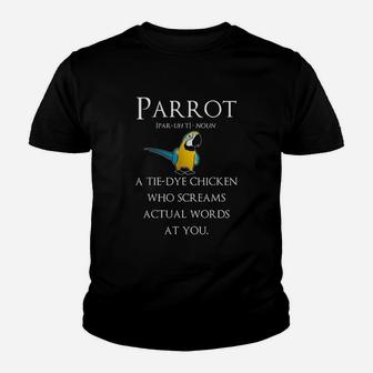 Pet Parrot Definition Youth T-shirt | Crazezy CA