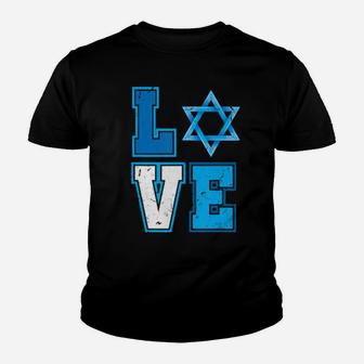 Ph Love Hanukkah Star Of David Happy Chanukkah Costume Youth T-shirt - Monsterry AU