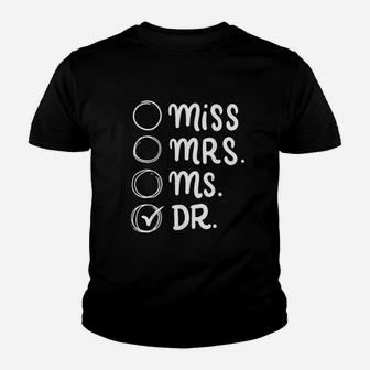 Phd Dr Doctor Doctorate Graduation Gift Youth T-shirt - Thegiftio UK