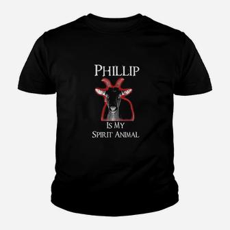 Phillip Is My Spirit Animal Black Youth T-shirt | Crazezy