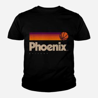 Phoenix Basketball B-Ball City Arizona Retro Phoenix Youth T-shirt | Crazezy CA