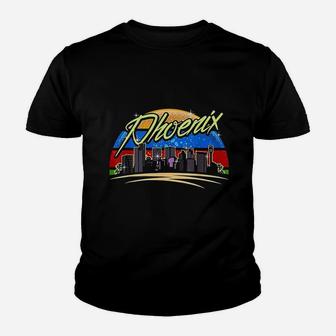Phoenix City Retro Vintage Youth T-shirt | Crazezy