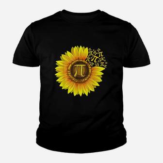 Pi Day Women Sunflower Math Teacher Youth T-shirt | Crazezy UK