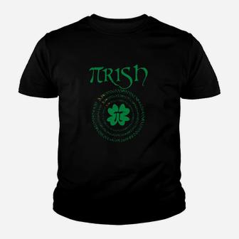 Pi Vintage Shamrock Irish Math Teacher St Patricks Day Youth T-shirt - Monsterry