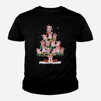 Pig Ornament Decoration Christmas Tree Merry Pigmas Xmas Sweatshirt Youth T-shirt | Crazezy